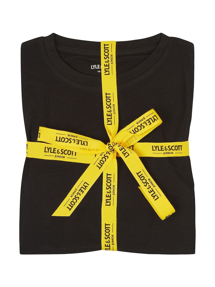 Lyle & Scott Black Boys Daffy Sleepwear Set - Image 6 of 6