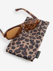 Never Fully Dressed Black Aviator Orange Lens Sunglasses - Image 7 of 7