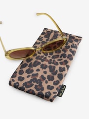 Never Fully Dressed Green Narrow Oval Sunglasses - Image 8 of 8