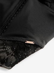 Lipsy Black Low Plunge Sequin Bodysuit - Image 10 of 10