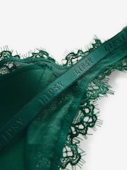 Lipsy Teal Lace Low Plunge Thong Bodysuit - Image 9 of 10