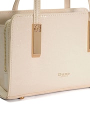 Dune London ECRU Dinkydenbeigh Mini Branded Handle Tote Bag - Image 5 of 5