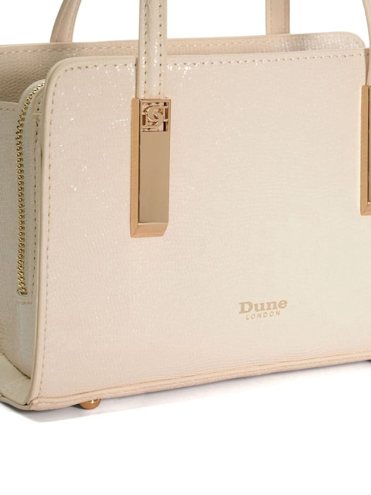 Dune London ECRU Dinkydenbeigh Mini Branded Handle Tote Bag - Image 5 of 5