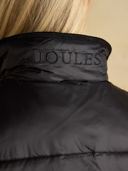 Joules Reversible Faux Fur Black & Brown Padded Gilet - Image 10 of 11