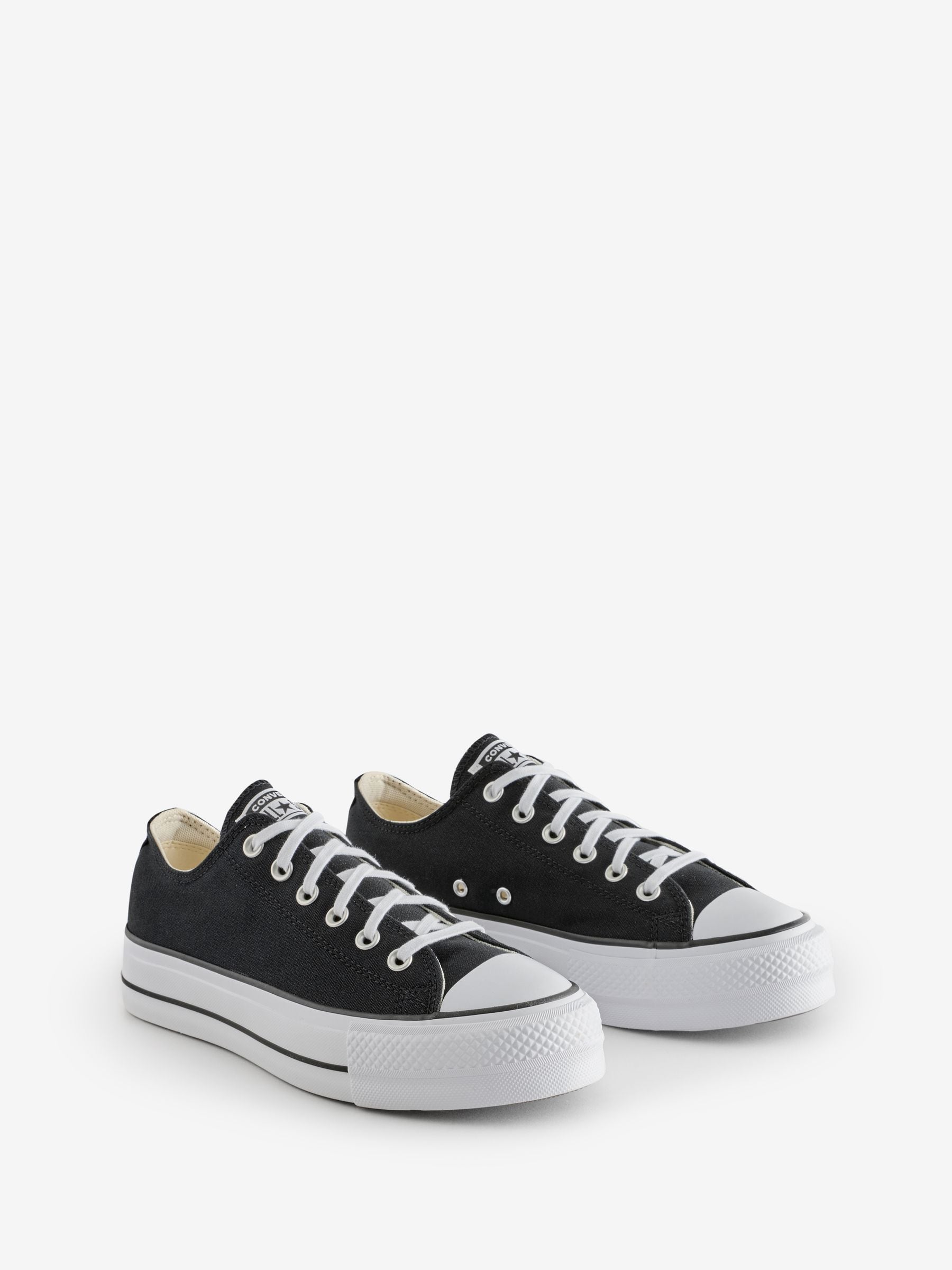 Buy Converse Black Huck Taylor All Star Lift Ox Trainers