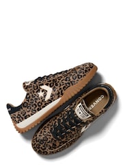 Converse Run Star Leopard Suede All-Over Trainers - תמונה 6 מתוך 7