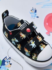 Converse Black Bluey Low Trainers - Image 2 of 5
