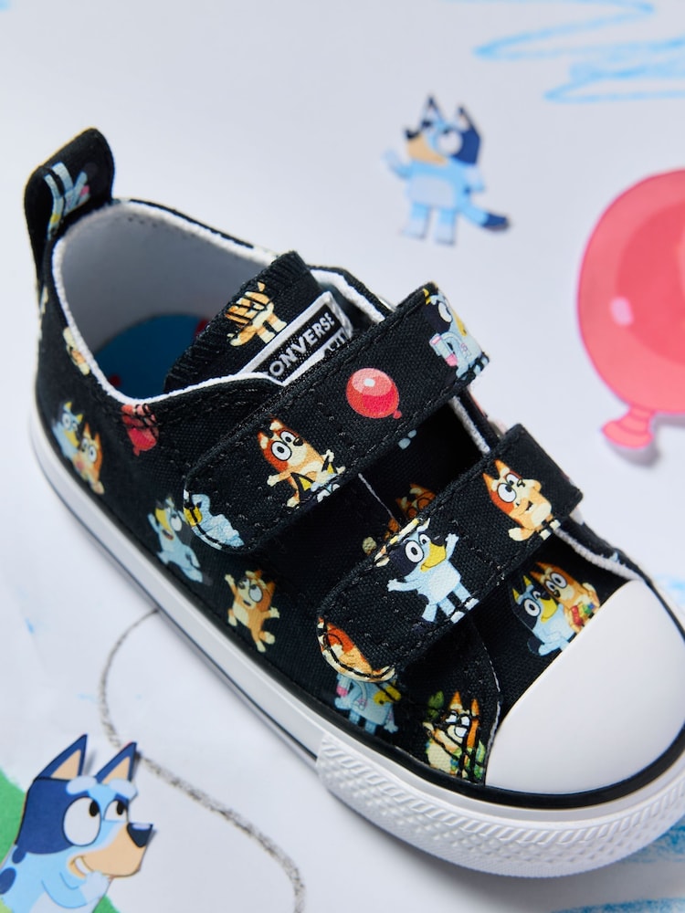 Converse Black Bluey Low Trainers - Image 5 of 5