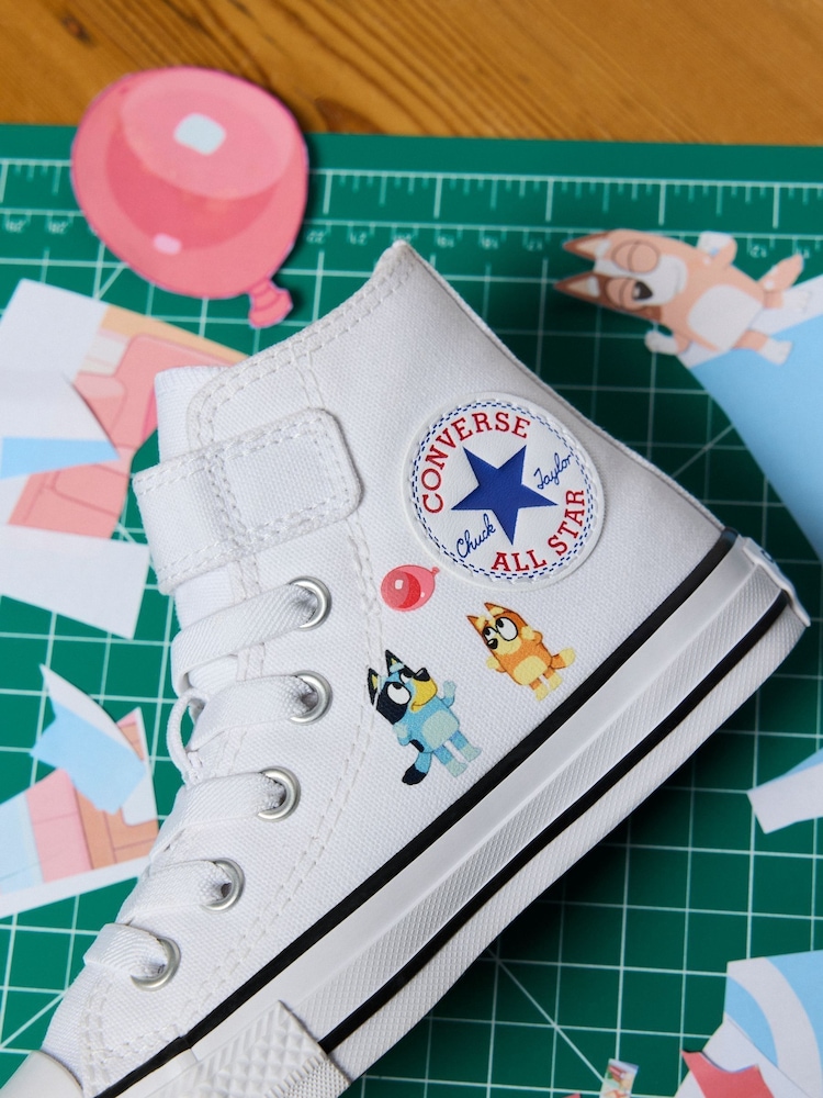 Converse Blue Bluey High Top Trainers - Image 2 of 4