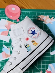 Converse Blue Bluey High Top Trainers - Image 3 of 4