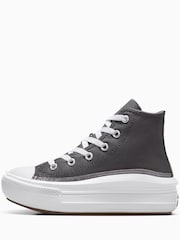 Converse Black Chuck Taylor Kid Move Glitter High Trainers - Image 4 of 7