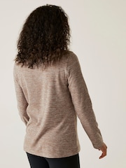 Regatta Brown Sweethart Marl Zip Neck Fleece - Image 2 of 4