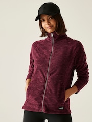 Regatta Red Mayse Full Zip Marl Fabric Fleece - Image 1 of 8
