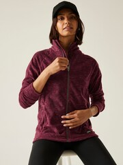 Regatta Red Mayse Full Zip Marl Fabric Fleece - Image 3 of 8