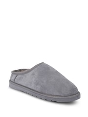 Regatta Grey Solace Slipper Faux Fur Mules - Image 2 of 6
