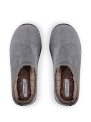 Regatta Grey Solace Slipper Faux Fur Mules - Image 5 of 6