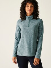 Regatta Green Sweethart Marl Zip Neck Fleece - Image 1 of 4