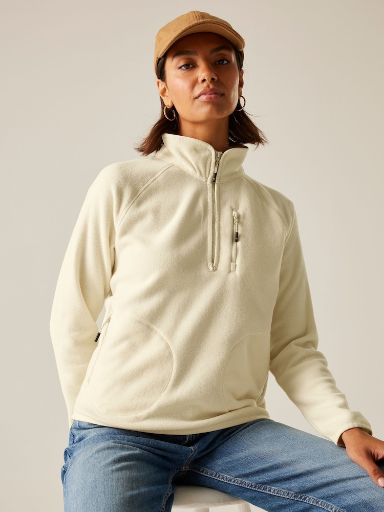 Regatta Cream Womens Frankie Half Zip Fleece - Image 1 of 5 Regatta Cream Womens Frankie Half Zip Fleece - Image 1 of 5