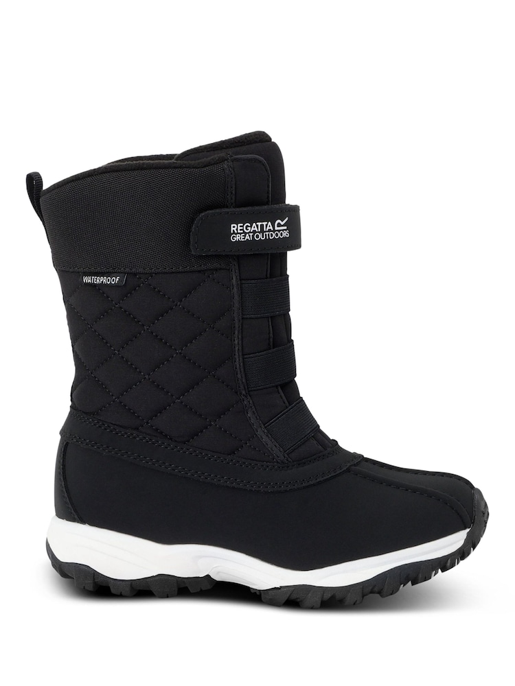 Regatta Black Moritz Snow Boot JNR Isotex Waterproof Boots - Image 1 of 6