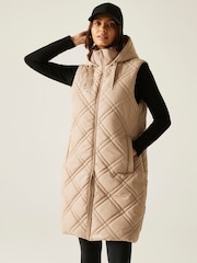Regatta Natural Rurietta Long Water Repellent Insulated Bodywarmer Coat - Image 3 of 9