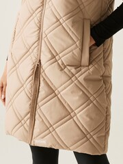 Regatta Natural Rurietta Long Water Repellent Insulated Bodywarmer Coat - Image 5 of 9