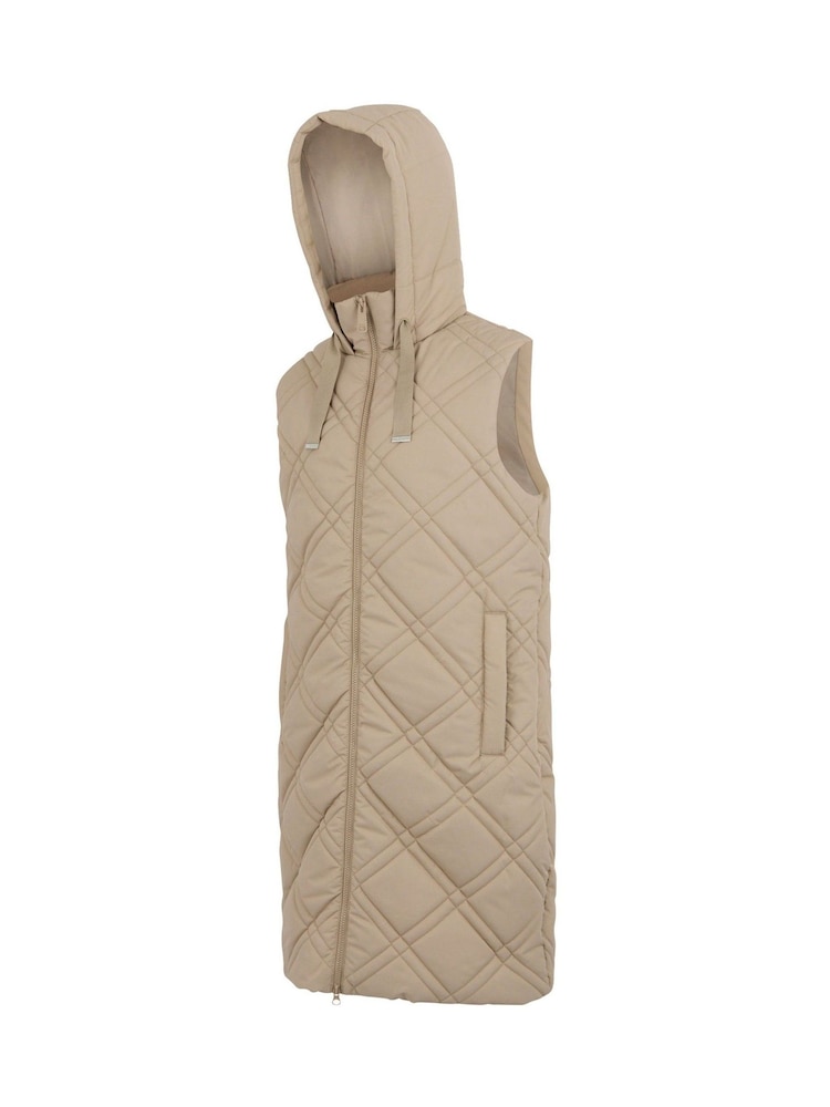 Regatta Natural Rurietta Long Water Repellent Insulated Bodywarmer Coat - Image 9 of 9