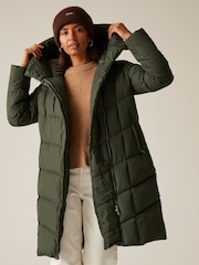 Regatta Green Nurie Heavyweight Water Repellent Coat - Image 4 of 9