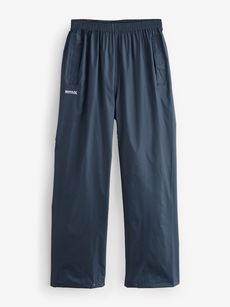 Regatta Blue Womens Bue Waterproof Pack It Trousers - Image 6 of 6 Regatta Blue Womens Bue Waterproof Pack It Trousers - Image 6 of 6