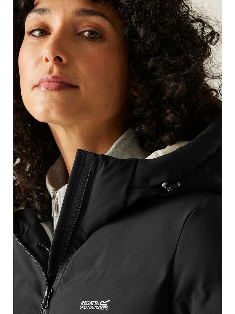 Regatta Black Womens Altoro Thermal Waterproof Heavyweight Jacket - Image 9 of 9