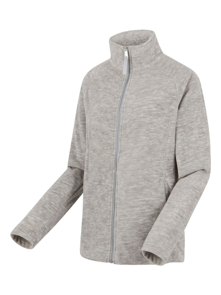 Regatta Grey Mayse Full Zip Marl Fabric Fleece - Image 7 of 7