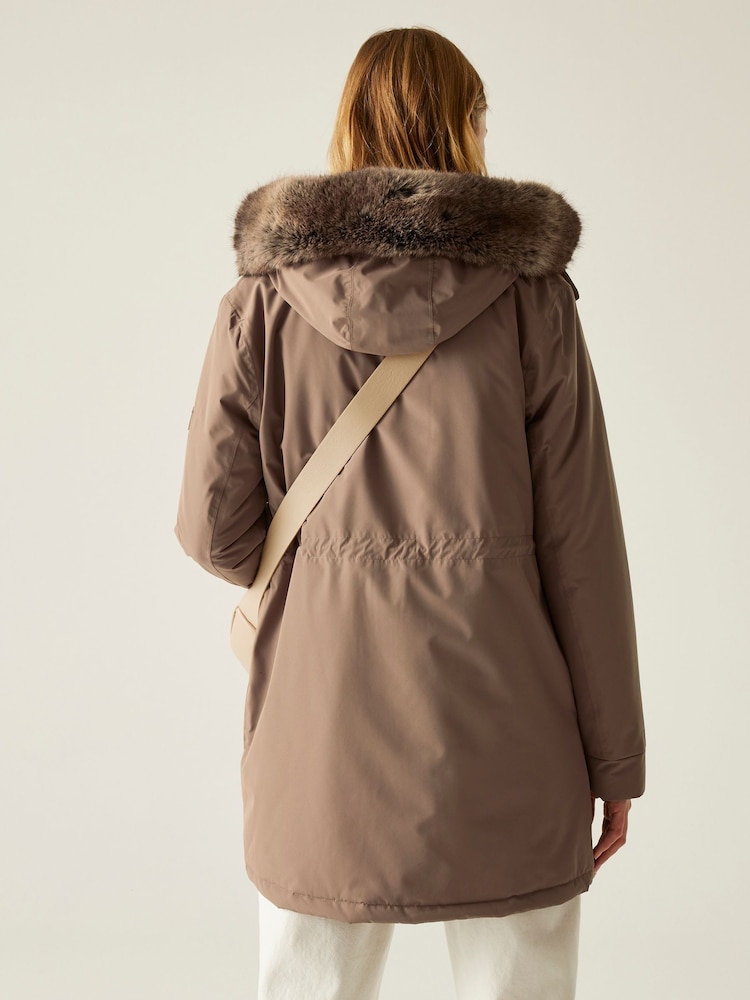 Regatta Brown Sabinka Isotex 10000 Waterproof And Breathable Jacket - Image 2 of 9
