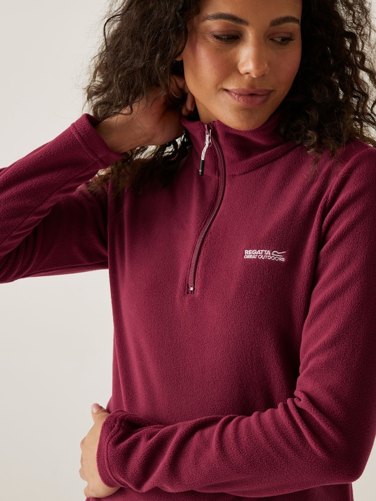 Regatta Red Sweethart Zip Neck Fleece - Image 1 of 7