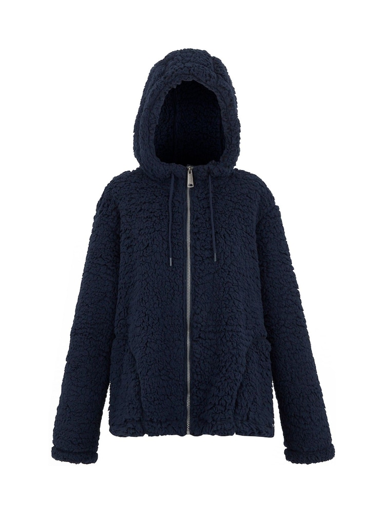 Regatta Blue Orielle Fluffy Fleece Hooded Full Zip - Image 7 of 7