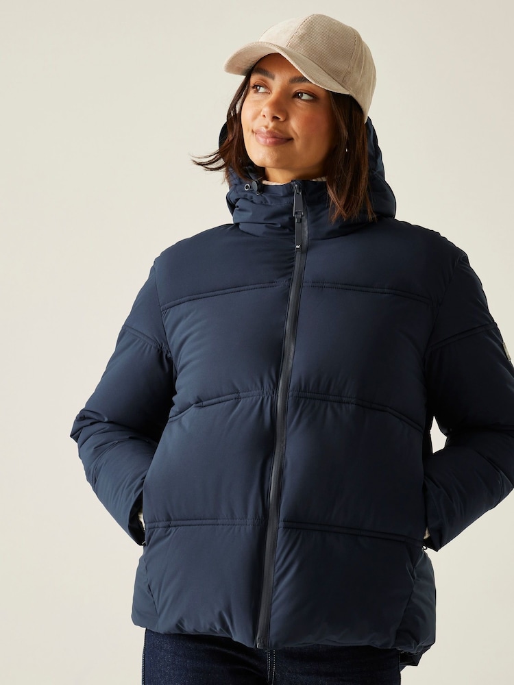Regatta Blue Roxienne Heavyweight Water Repellent Jacket - Image 1 of 5 Regatta Blue Roxienne Heavyweight Water Repellent Jacket - Image 1 of 5