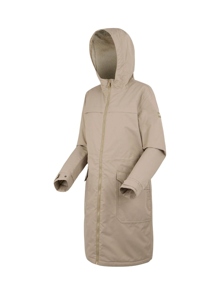 Buy Regatta Natural Romine II Long Length Waterproof Coat from the