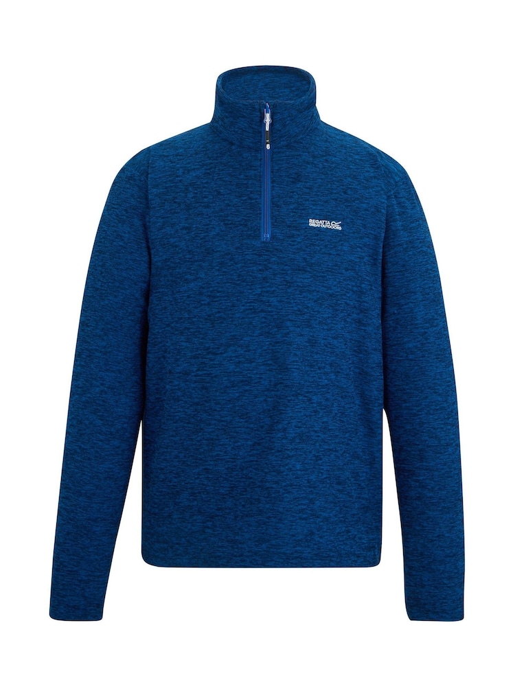 Regatta Blue Thompson Marl Fleece Zip Neck - Image 1 of 3