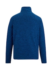 Regatta Blue Thompson Marl Fleece Zip Neck - Image 2 of 3