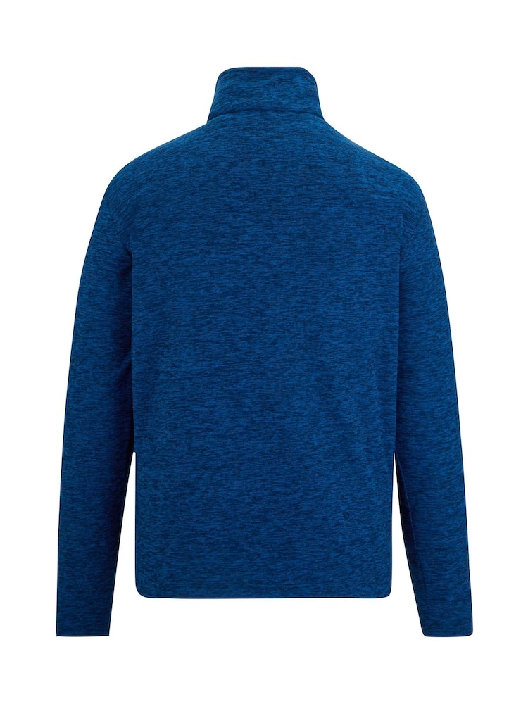 Regatta Blue Thompson Marl Fleece Zip Neck - Image 2 of 3