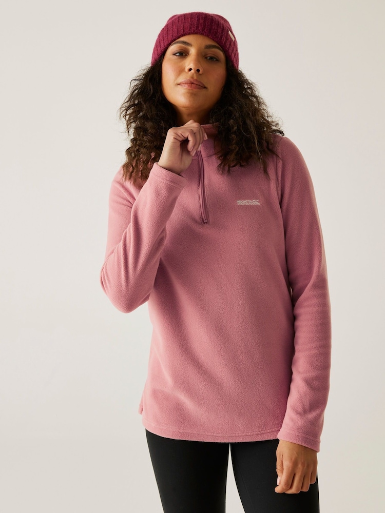 Regatta Pink Sweethart Zip Neck Fleece - Image 1 of 7 Regatta Pink Sweethart Zip Neck Fleece - Image 1 of 7