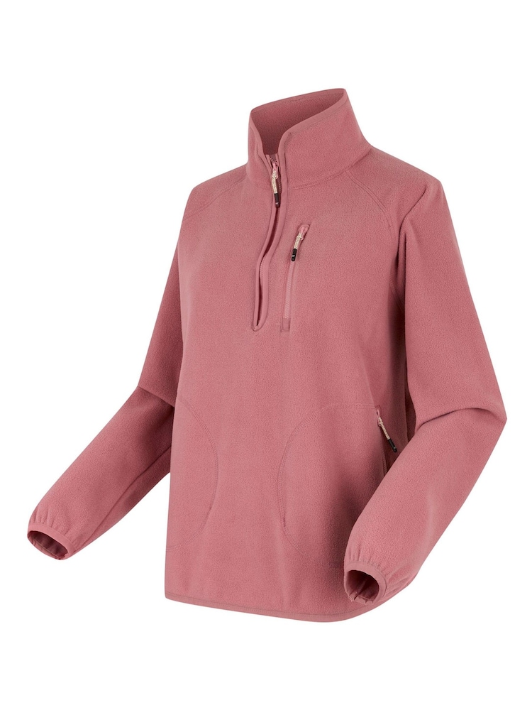 Regatta Pink Womens Frankie Half Zip Fleece - Image 9 of 9
