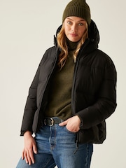 أسود - Regatta Roxienne Heavyweight Water Repellent Jacket - صورة 4 من 7
