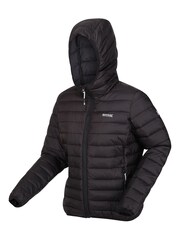 Regatta Black Womens Hooded Marizion Insulated Padded Jacket - Image 9 of 9