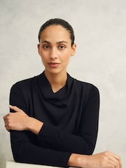 Hobbs Black Arielle Blouse - Image 1 of 5