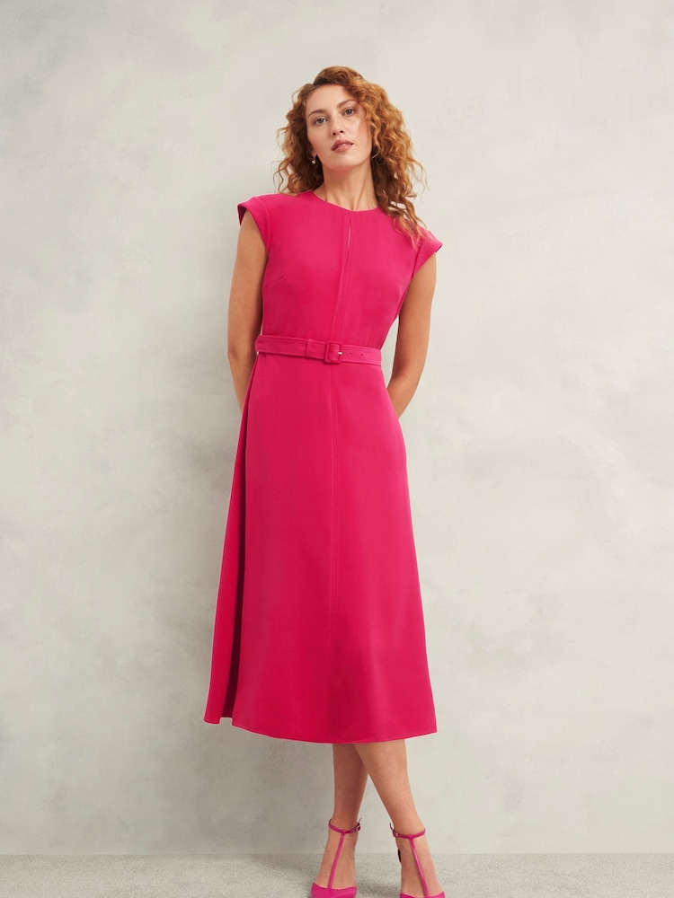 Hobbs Pink Meera Dress - Image 1 of 4