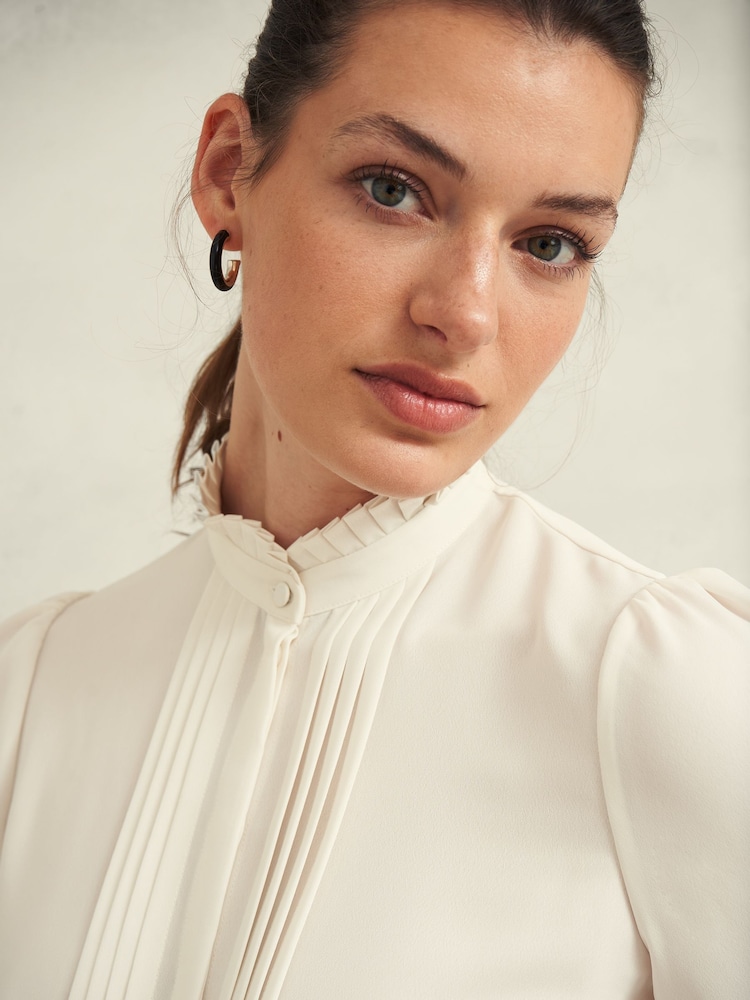 Hobbs Cream Amber Blouse - Image 3 of 3