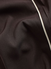 The Set Chocolate Brown/Black 2 Pack Wide Leg Track Joggers - Image 10 of 10