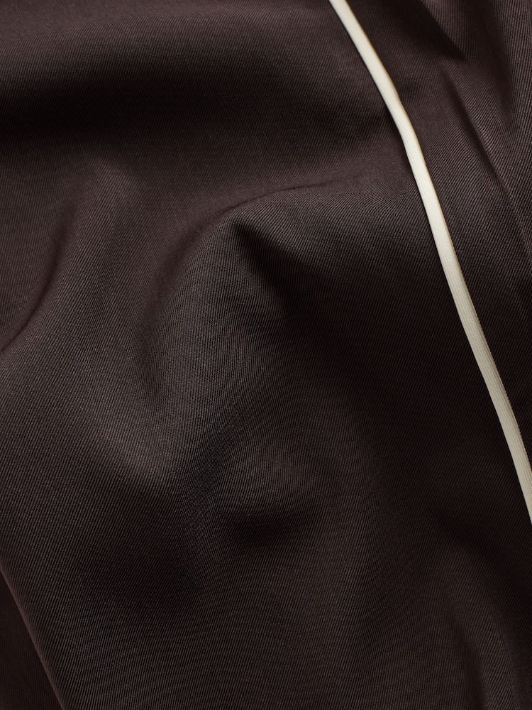 The Set Chocolate Brown/Black 2 Pack Wide Leg Track Joggers - Image 10 of 10