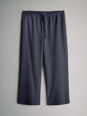 Dark Navy/Chocolate Brown - The Set 2 Pack Pinstripe Wide Leg Pull On Trousers - Slika 6 iz 9