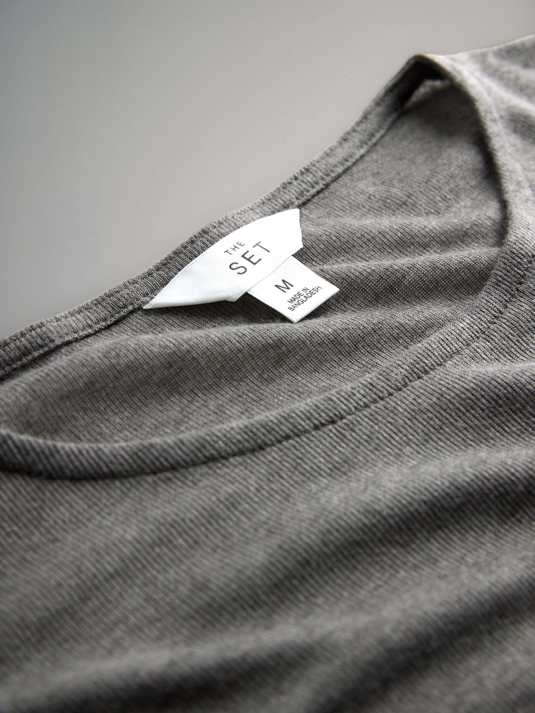 Buy The Set 3 Pack Sheer Long Sleeve T-Shirts Black/Grey/White