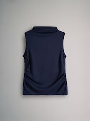 The Set White/Light Brown/Navy 3 Pack Soft Touch Drape Sleeveless Tops - Image 2 of 6